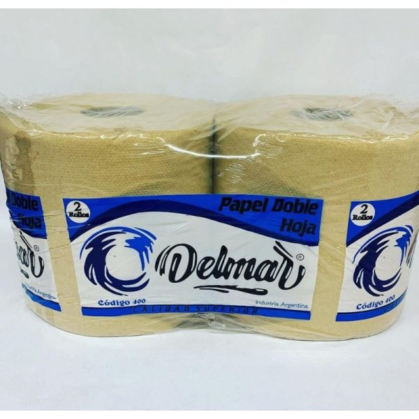 BOBINA PAPEL DE LIMPIEZA 25CM x 400MTS BEIGE "DELMAR"