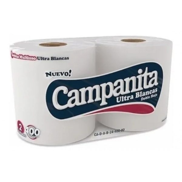 BOBINA PAPEL INDUSTRIAL 25CM x 400MTS "CAMPANITA"