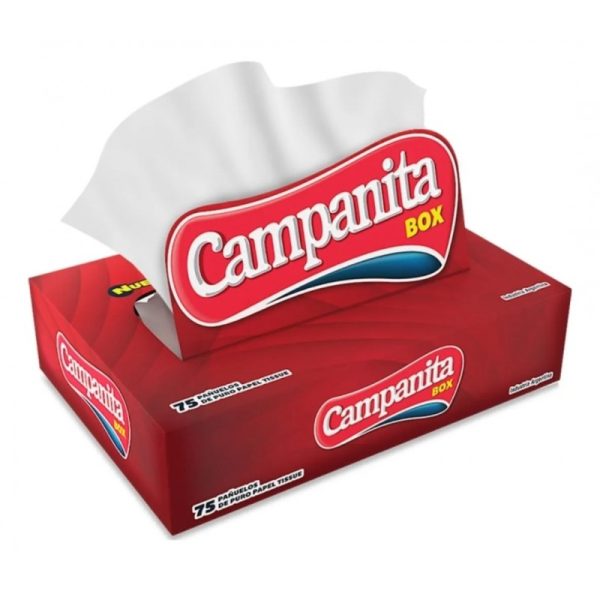 PAÑUELO BOX "CAMPANITA" x 75 u