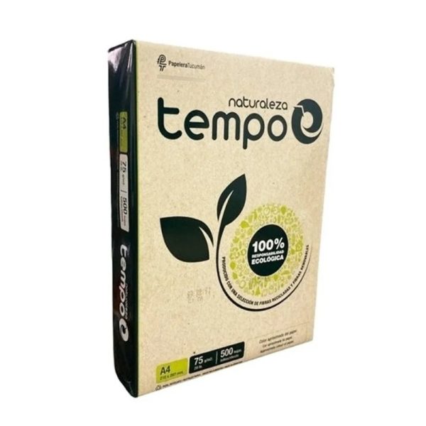 RESMA PAPEL A4 75 GRAMOS PAPEL ECOLOGICO "TEMPO"