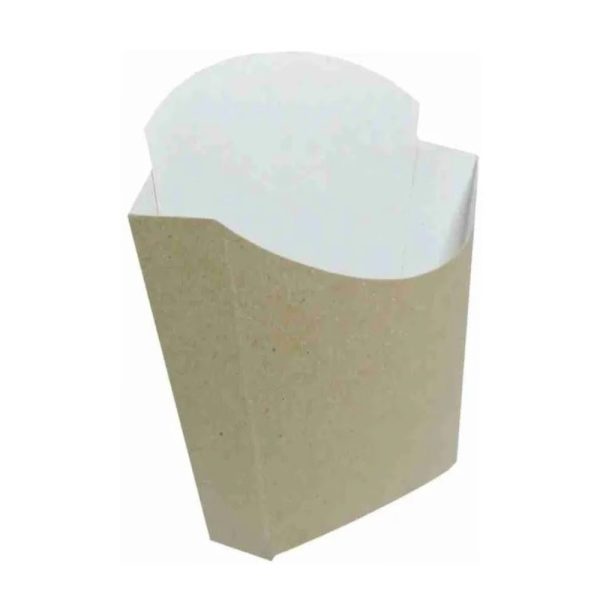 ESTUCHE PARA FRITAS BLANCO/MARRON