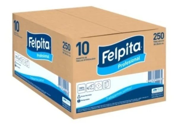 TOALLA BLANCA 4 PANELES "FELPITA"