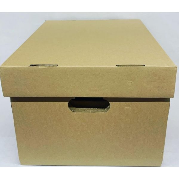 CAJA PARA ARCHIVO CARTON MARRON