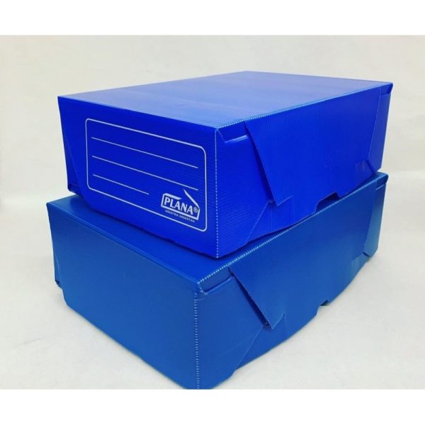 CAJA PARA ARCHIVO PLASTICA AZUL A4