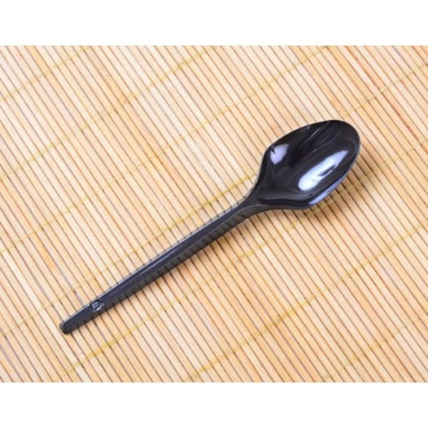 CUCHARA SUNDAE NEGRA KOVALPLAST