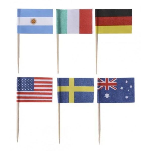 ESCARBADIENTES BANDERITAS