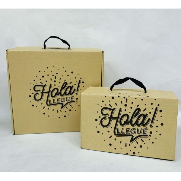 CAJA E-COMMERCE IMPRESA CON MANIJA 30x28x10cm