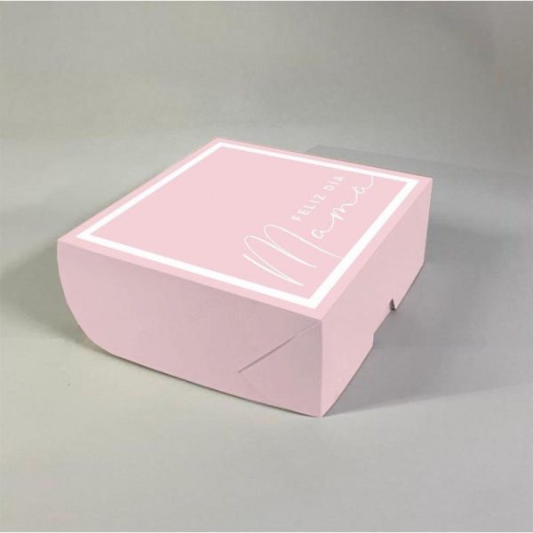 CAJA DE CARTULINA IMPRESA 26x26x10CM "MAMA"