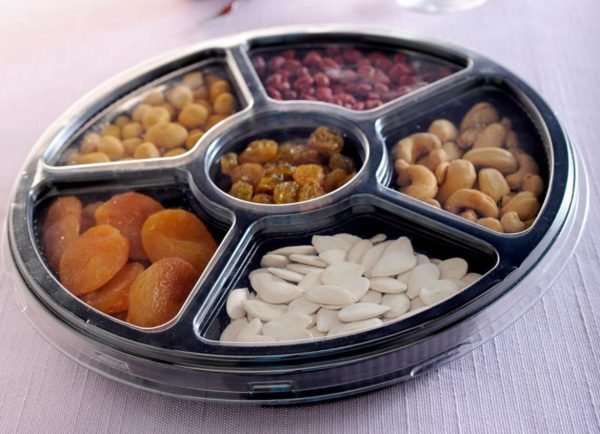 BANDEJA CON DIVISIONES Y TAPA