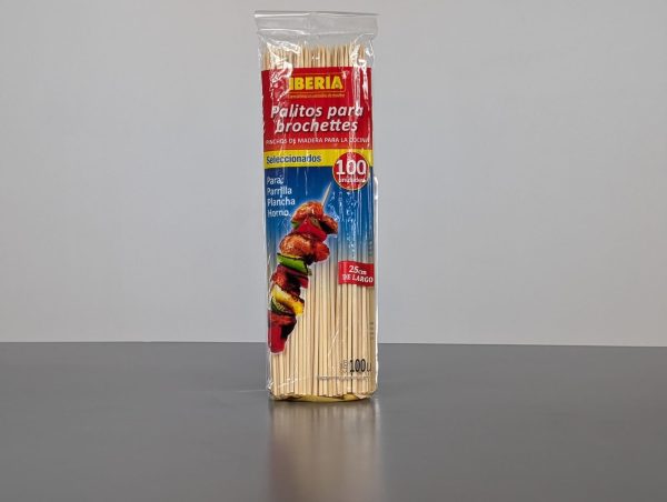 PALITO PARA BROCHETTE 25CM "IBERIA"