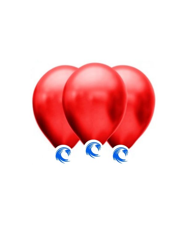 GLOBO METALIZADO 12" ROJO CEREZA