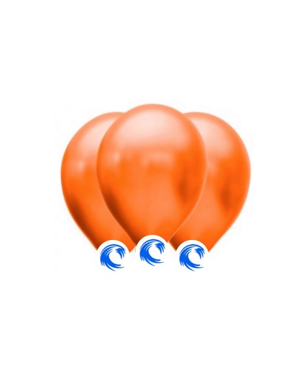 GLOBO METALIZADO 12" NARANJA