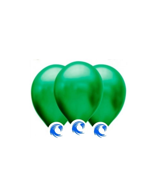 GLOBO METALIZADO 12" VERDE MANZANA