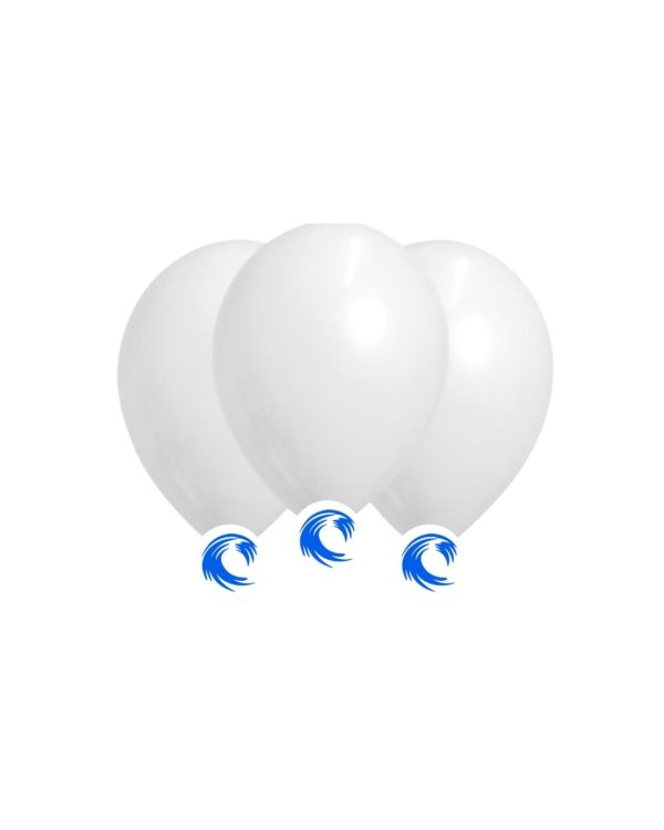 GLOBO METALIZADO 12" BLANCO